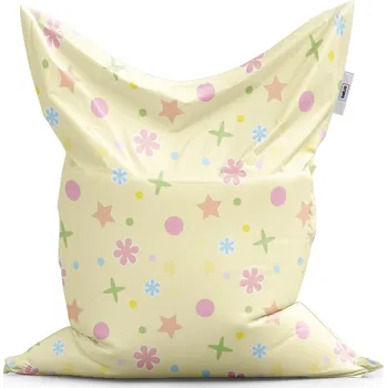 Sedací pytel Sablio Sedací vak Classic Hvězdy, květy a puntíky - 150x100 cm