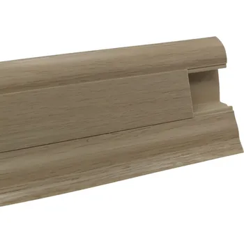 Podlahová lišta Soklová podlahová lišta SLK50 W171 Dub rustikální, koncovka levá, šedá, Döllken - 1 rok na vrácení + DOPRAVA ZDARMA k Vám i zpět