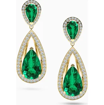Náušnice Korbička Šperky Náušnice 047 - Smaragdy, diamanty&nbsp;SI1/E -bílé zlato/žluté zlato/červené zlato