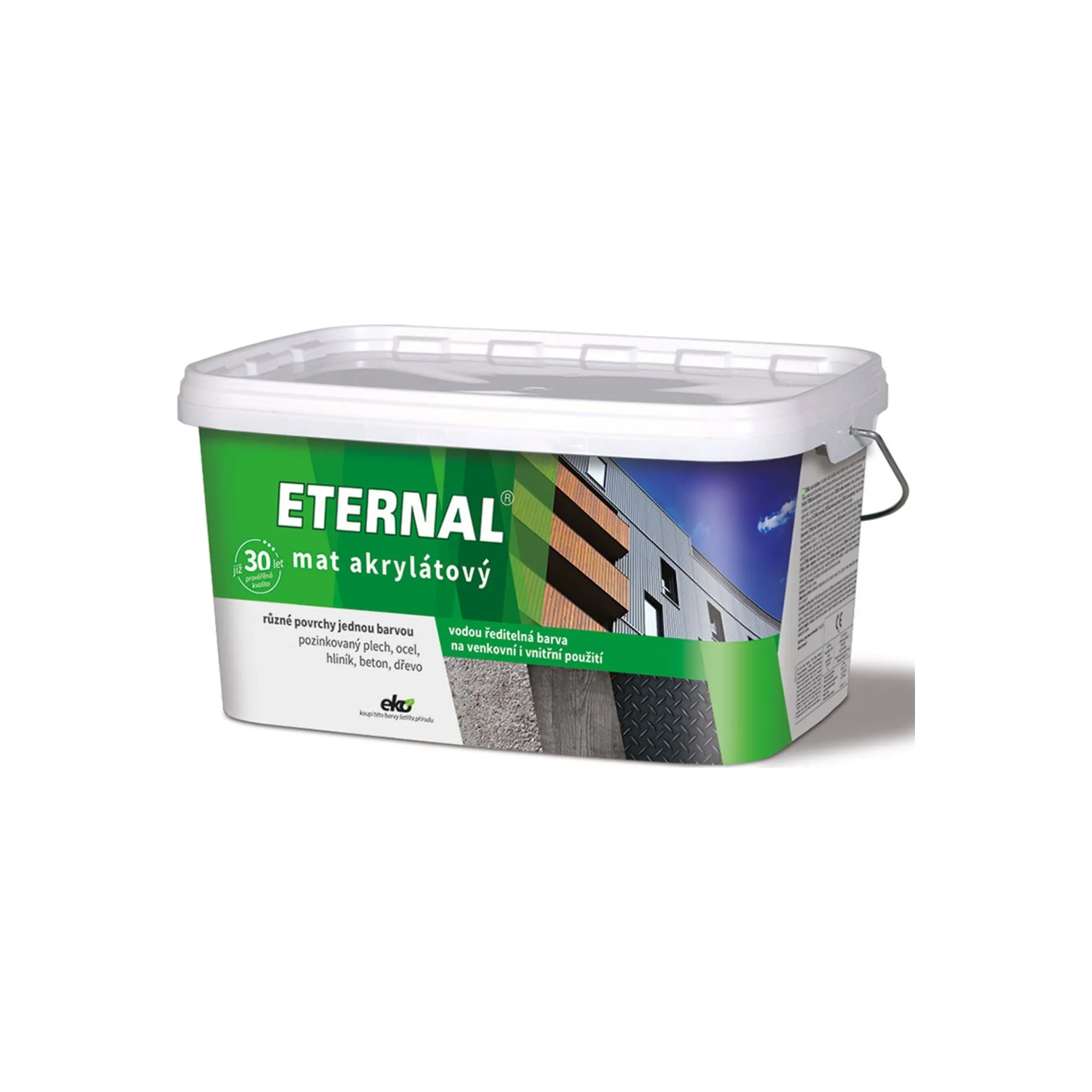 Fotografie 1 - Barva na kov AUSTIS Eternal mat akrylátový 5 kg 014 slonová kost