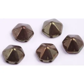 Korálek Dvoudírkový hexagon č17