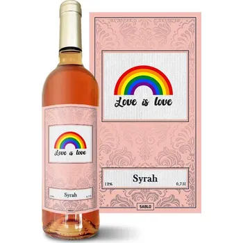 Víno Sablio Růžové víno Love is love 2: 0,75 l