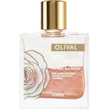 Pleťový olej Olival Rose Gold olej se třpytkami na obličej, tělo a vlasy 50 ml