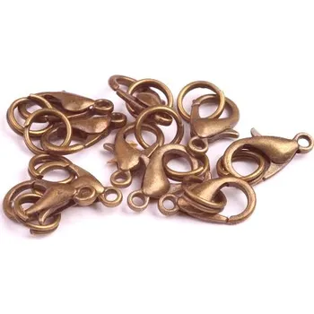 Korálek Karabinka staromosaz 12mm