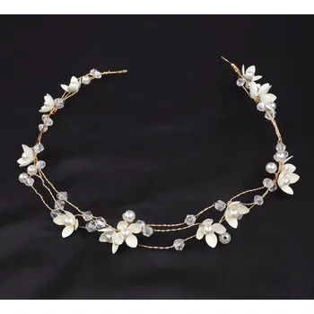 Souprava šperků B-TOP Květinová vlasová ozdoba do vlasů s perlami