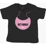 Tričko NOT ANGRY, JUST HUNGRY - RŮŽOVÁ Barva: Bílá, Velikost: 146 (10 let)