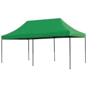 Zahradní stan BEZ STŘECHY stan zahradní, nůžkový, zelený, 6x3m(5,85x2,95m), PES