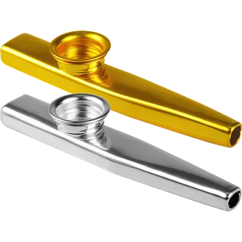 Hudební nástroj pro děti Sada 2 ks Kazoo - Stříbrné a zlaté