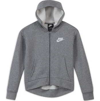 Chlapecká mikina Dětská Mikina NIKE G NSW CLUB FLC FZ HOODIE LBR DC7118-091 – Šedá 122/128