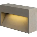 BIG WHITE (SLV) CONCRETO L WL nástěnné přisazené svítidlo, šedé, 12 W, 570 lm, 3000 K CRI80 1006405