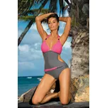 Šedo-růžové monokiny Beatrix Ardesia-Popstar M-337 (10) Velikost: S