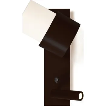 Luxcambra Moderní nástěnná lampička ke čtení Kan Wall Reader Vertical Dekor: Cotonet bílý, Barva svítidla: Černá 2743