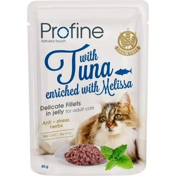 Profine Adult Cat Delicate Fillets in Jelly tuňák 85 g Krmivo pro kočku Profine Adult Cat Delicate Fillets in Jelly tuňák 85 g