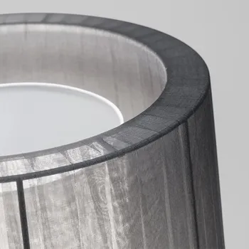 Stojací lampa Luxcambra Moderní stojací lampa Indiana Floor Barva nohy: Černá, Barva stínítka: Šedá 4088