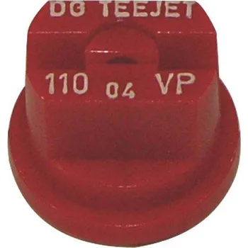 Postřikovač TeeJet DG rovnoměrná plochá postřikovací tryska 110° plastová červená