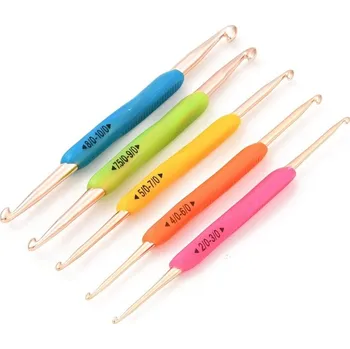 Háček na háčkování Háčky na háčkování, oboustranné, mix barev, 135,5x8,5x9,5 mm, 5 ks / bal.