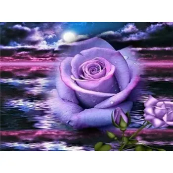 Diamantové malování Diamantové malování -AB - Růže v západu slunce - č. 516 40x50 cm
