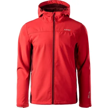 Pánská softshellová bunda Pánská Softshellová bunda HI-TEC KAORU 99839-MER/H R RED – Červená M