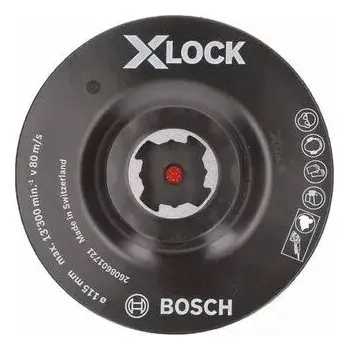 Brusný kotouč Opěrný talíř systému X-LOCK s upínacím systémem se suchým zipem, 115 mm BOSCH 2608601721