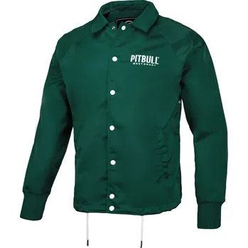 Pánská casual bunda PitBull West Coast - pánská bunda WICK COACH tmavě zelená M