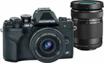 Digitální fotoaparát Olympus E-M10 Mark IV 1442 EZ + 40-150mm II R Pancake double zoom kit black/black/black