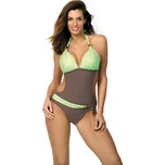 Hnědo-zelené monokiny Beatrix Cubano-Freeze M-337 (4) Velikost: S