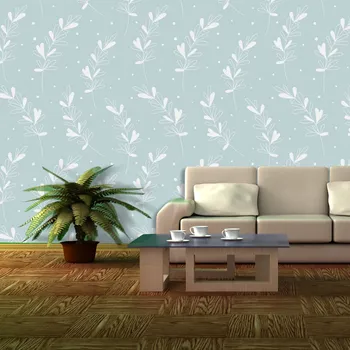 Tapeta Sablio Tapeta Bílé lístky - 125x75 cm