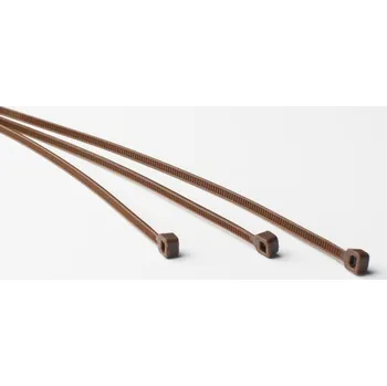 Stahovací páska Bílá plastová stahovací páska - délka 20 cm a šířka 0,25 cm - 100 ks