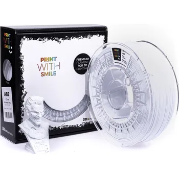 Filament Print with smile ABS - satine white 1,75; 1 kg