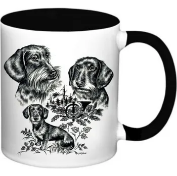 E-myslivost Lovecký hrnek - Jezevčík drsnosrstý