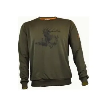 Pánská mikina C.I.T. TRADE s.r.o. Myslivecká mikina s potiskem jelena a lesní zvěře - Velikost S