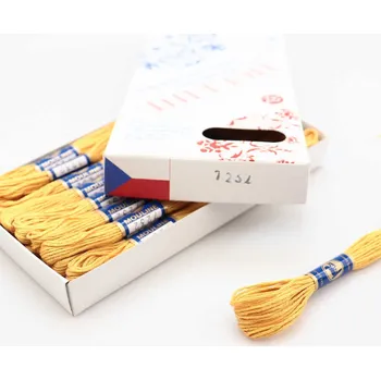 Příze Niťárna Vyšívací příze Mouline 7232 - mustard