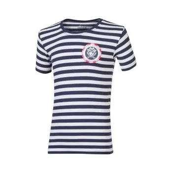 Oblečení a móda Progress PIRAT modro-bílý proužek 140; Modrá triko