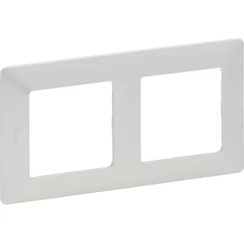 Elektrická zásuvka Legrand VALENA LIFE dekorační rámeček dvojnásobný PERLEŤ /754142/