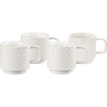 Stolování Sada hrnků na espresso Villa Collection Elstra Offwhite 120 ml, 4ks