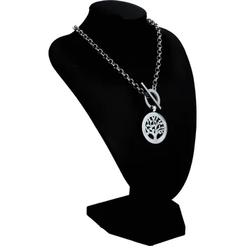 Náhrdelník Dámský náhrdelník z chirurgické oceli Strom života menší , stříbrný