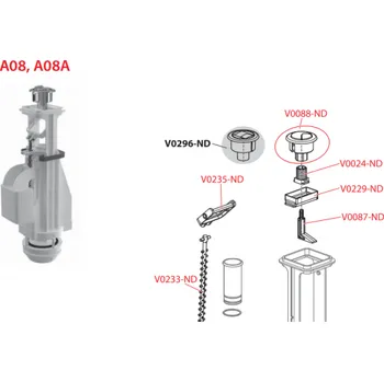 ALCAPLAST ND ALCAPLAST Vložka posuvná A08 ALC-V0229-ND
