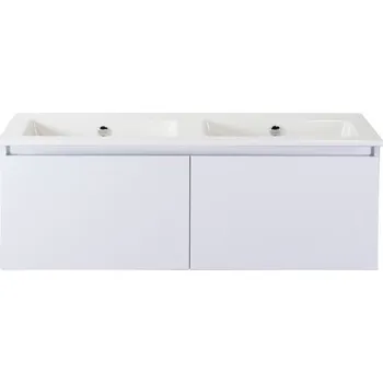 Koupelnový nábytek Koupelnová sestava Sanox Frozen 121 cm bílá vysoce lesklá 75735001