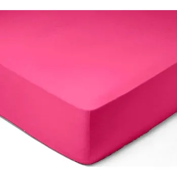 Prostěradlo DekorTextil Jersey napínací prostěradlo růžová ROZMĚR: (š/d/v) 200 x 220 x 20 cm