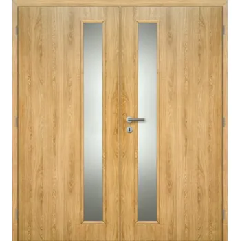 Interiérové dveře Interiérové dveře DOORNITE laminované 145 cm VERTIKA sklo dvoukřídlé