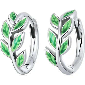 Náušnice Olivie Stříbrné kroužky JARNÍ VĚTVIČKA 5873 Ag 925; ≤1,9 g.