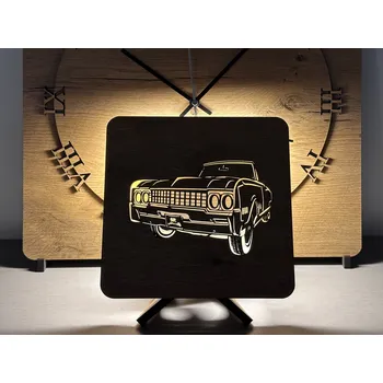 Lampička Li-Go "Veterán Buick" lampa 19x19cm provedení povrchu: dub