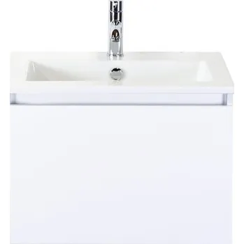 Koupelnový nábytek Koupelnový nábytkový set Sanox Frozen barva čela bílá vysoce lesklá ŠxVxH 61 x 42 x 46 cm s keramickým umyvadlem