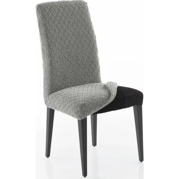 Podsedák DekorTextil Potah multielastický na celou židli Martin - světle šedý