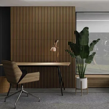 akustický panel Akustický dekorační panel na černém filcu, lišty bílé, 45x90x1,7cm (2 ks/balení)