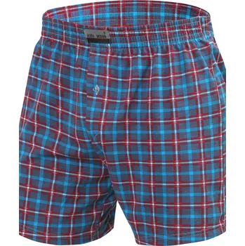 Boxerky Pánské boxerky PANTHER - SESTO SENSO DŽÍNY/KRŮTA/ČERVENÁ L