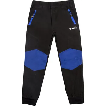 Dětská móda Chlapecké outdoorové kalhoty - Wolf T2353, černá Barva: Černá, Velikost: 110