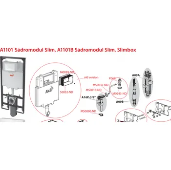 ALCAPLAST ND ALCAPLAST Držák odpadu SLIM ALC-MS0025-ND