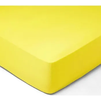 Prostěradlo DekorTextil Dětské JERSEY prostěradlo světle žluté ROZMĚR: (š/d/v) 60 x 120 x 20 cm