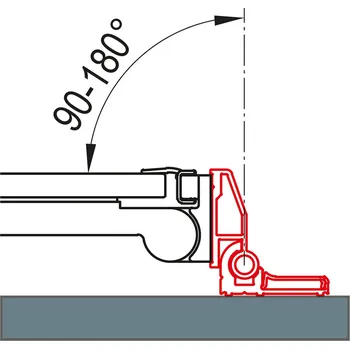 RONAL Sada 2 profilů k upevnění dveří pod úhlem 90° až 180° WPT2.50.2000